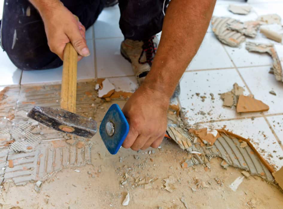 Badeværelsesgulv installation